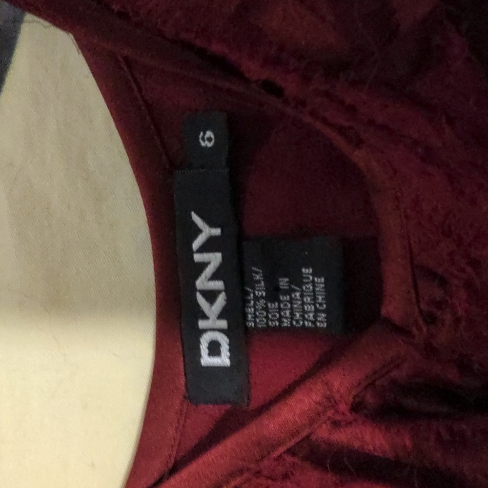 DKNY raw silk red gown - Picture 8 of 11